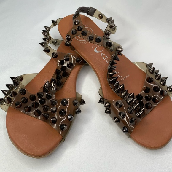 Jeffrey Campbell Puffer Pewter Spike Sandal